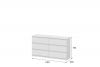 Комод ДЕНВЕР 6 ящиков, белый - Омикс-Мебель