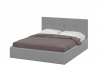 Кровать двойная №4 мягкая серый - Омикс-Мебель