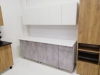 Кухонный гарнитур КГ 1 (белый/цемент) - Омикс-Мебель