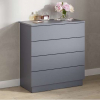 Комод ДЕНВЕР 4 ящика, графит - Омикс-Мебель