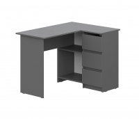 Стол компьютерный ДЕНВЕР угловой, графит - Омикс-Мебель