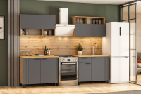 Кухонный гарнитур МОНАКО 2.0 м графит - Омикс-Мебель