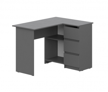 Стол компьютерный ДЕНВЕР угловой, графит - Омикс-Мебель