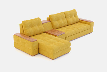 Верона ДУ с оттоманкой и тумбой - Омикс-Мебель